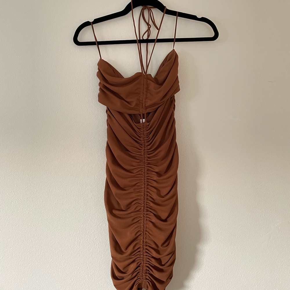 Zara brown dress